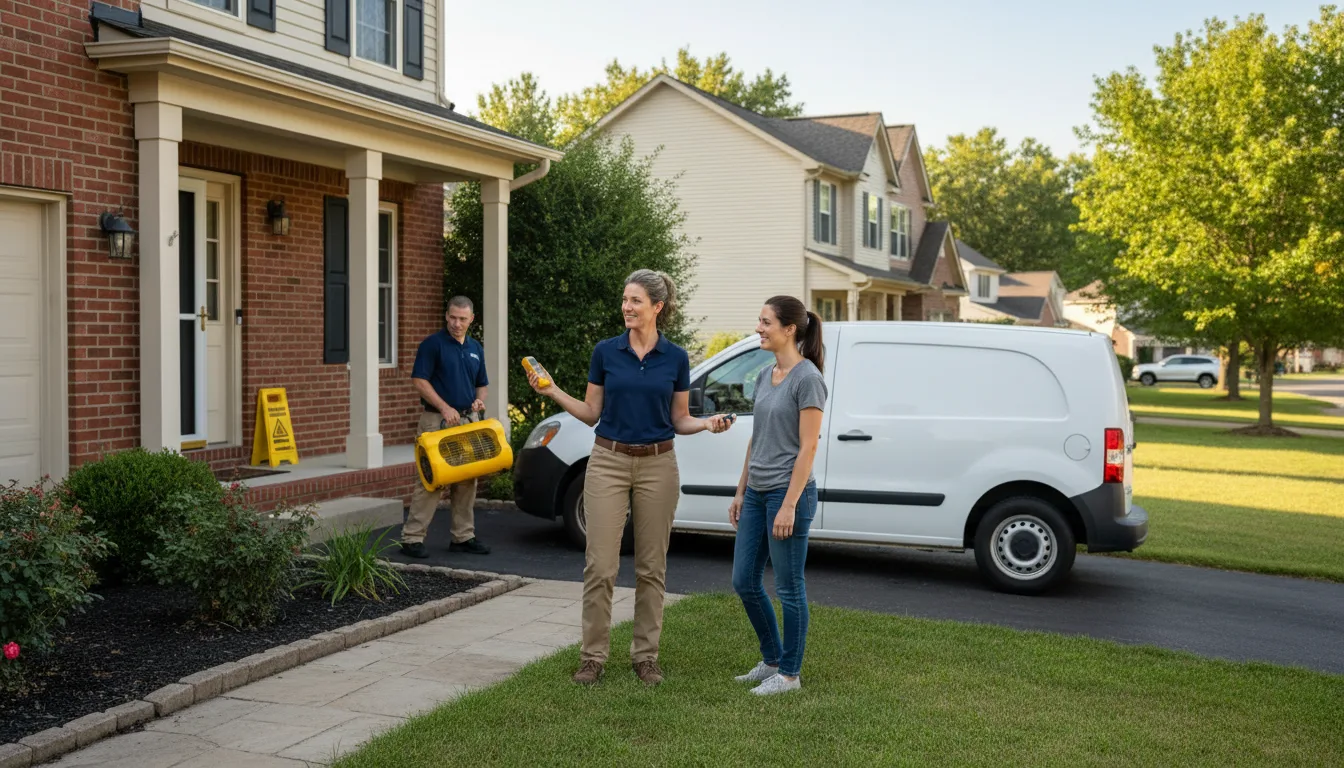 Residential water damage restoration in Prairie, MS